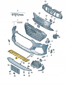 Element zamykajacy 83A807611A Oryginalny OE