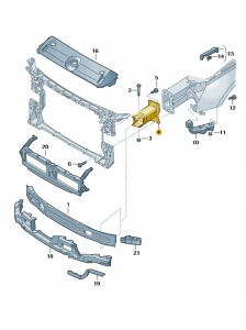 Uchwyt 8W6807134 Oryginalny OE