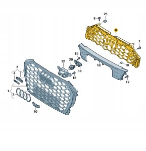 Płyta zamykająca czerń satynowa 83F8536929B9 Oryginalny OE