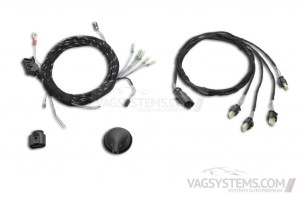 System wspomagania parkowania PDC - Park Pilot - wiązki podłączenia tyłu Audi A3 8V