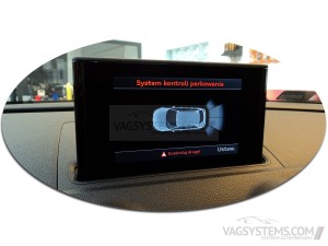 Kompletny zestaw PDC - Park Pilot - tył Audi A3 8V