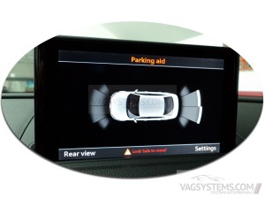 Kompletny zestaw PDC - Park Pilot - tył + przód Audi A3 8V