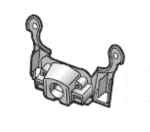 Uchwyt kamery przedniej mocowanej w grilu Audi Q5 80A 80A853231A