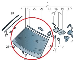 Szyba przednia czołowa Audi AUDI A6/S6 4K 4K0845099QNVB