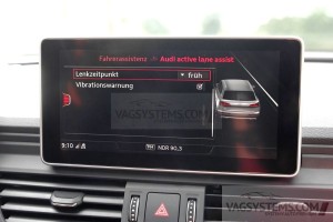 Active Lane Assist z asystentem korków dla Audi A4 8W