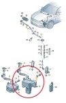 Oryginalny zbiornik płynu spryskiwaczy VW Passat B8 3Q0955453A