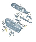 Grill Atrapa chłodnicy Audi A6 C8 4K0853651 3FZ