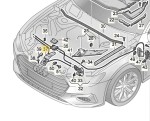 Element odblokowujący maski do Audi A7 4K8823529B