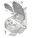 Oryginalna maska pokrywa przednia Audi Q8 4M 4M8823029B