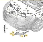 Nakładka reflektora przedniego lewa Audi Q8 4M 4M8805285A