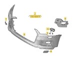 Poszycie zderzaka zderzak przedni Audi A6 Allroad 4A 4K0807065F