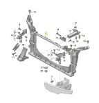 Wzmocnienie przednie z uchwytem chłodnic Audi RS6 RS7 4K0805594B