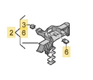 Uchwyt reflektora przedni lewy Audi RS6 RS7 4K0805607A