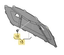 Wygłuszenie maski przedniej Audi RS6 RS7 4A 4K8863825A