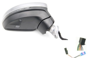 Lusterko zewnętrzne prawe srebrne Volkswagen Tiguan 5NB 13+2 pin + video