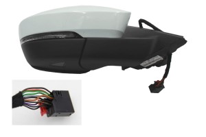 Lusterko zewnętrzne prawe białe Skoda Superb 3V - 11Pin  3V0857934 