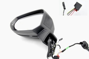 Lusterko zewnętrzne lewe czarne Audi Q2 6+2Pin